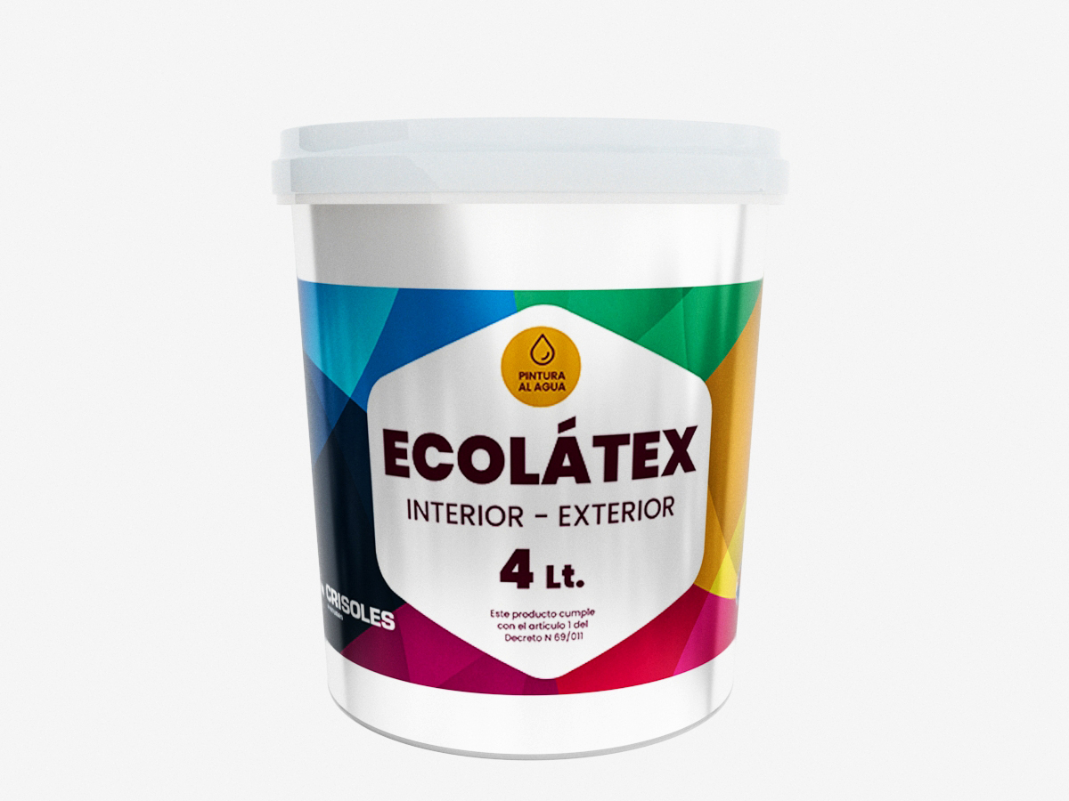 ECOLATEX VIBRANTE MANDARINA 4 L